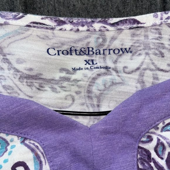 Purple Women’s Croft & Barrow XL Shirt - Picture 5 of 5